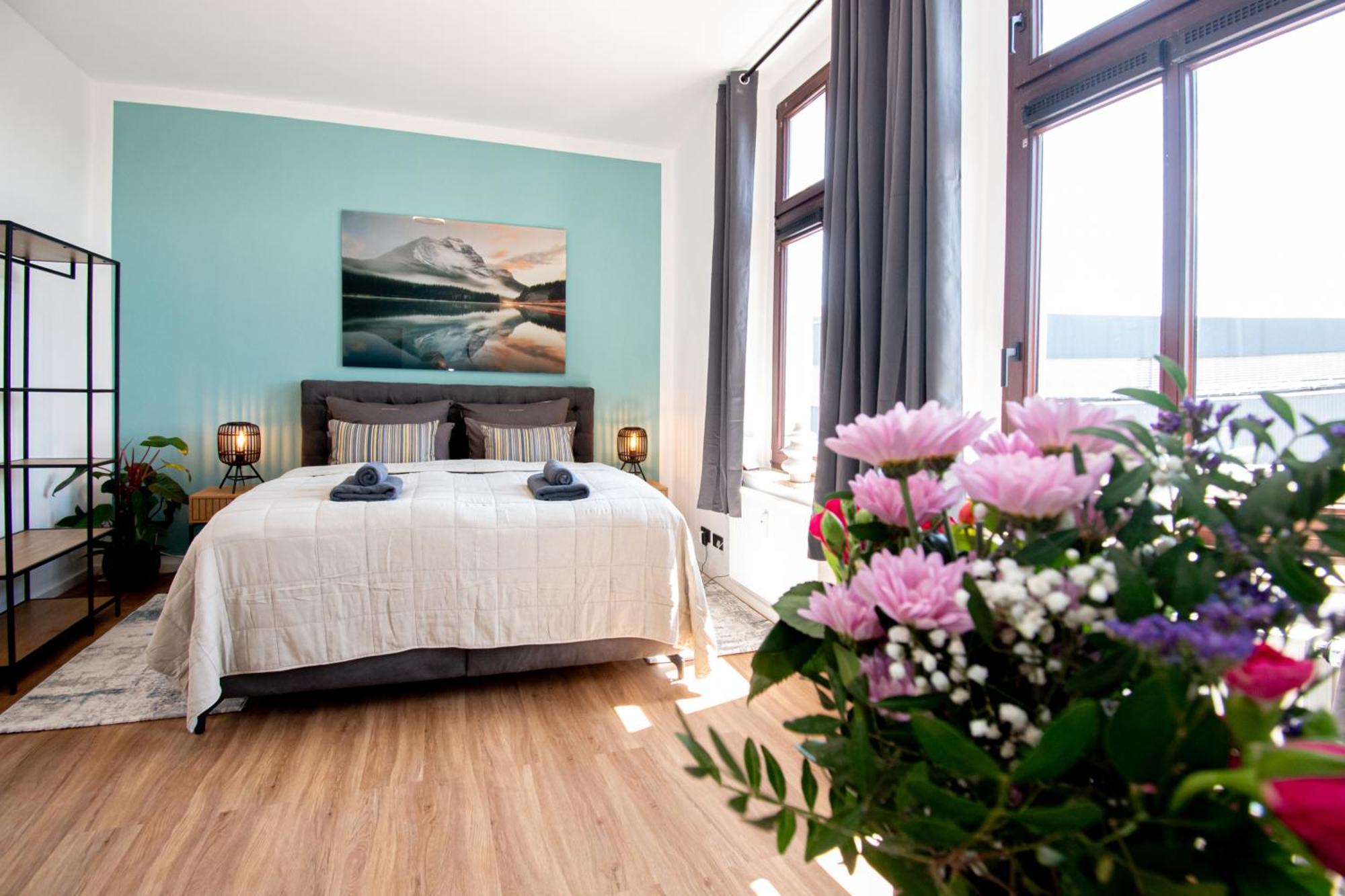 Sweethome - Zentral - Kueche & Parkplatz, Wifi Halle  Luaran gambar