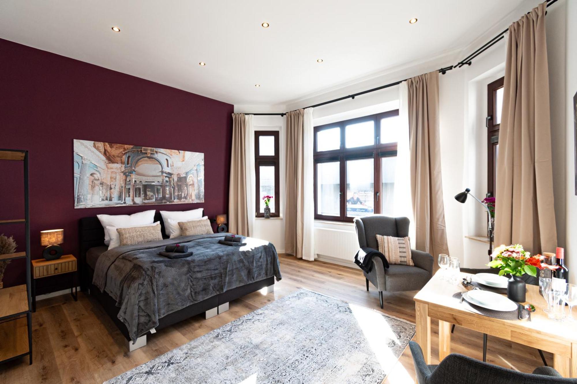 Sweethome - Zentral - Kueche & Parkplatz, Wifi Halle  Luaran gambar
